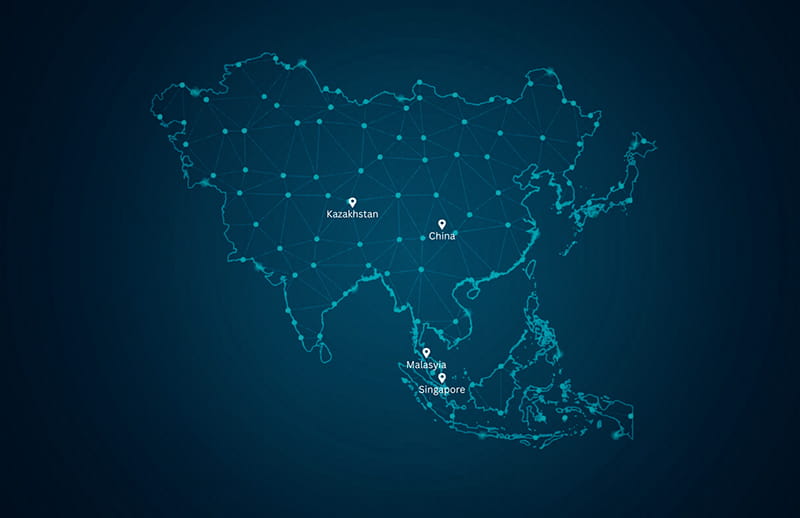 Map Asia (With Countries)