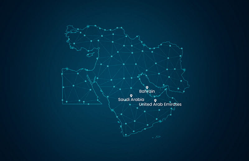 Map Middle East (With Countries) (2)