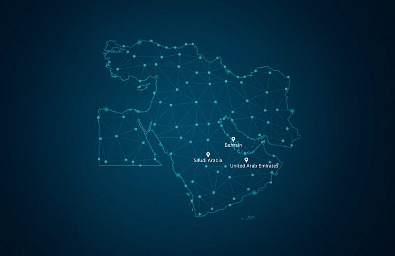 Map Middle East (With Countries)