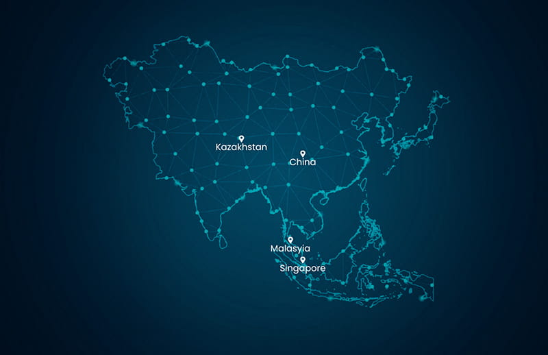 Map Asia (With Countries) (2)